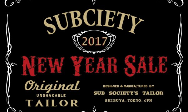 Subciety HEAD SHOP初売りのご案内